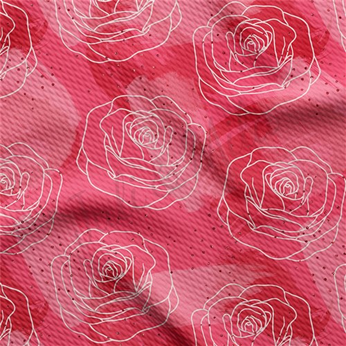 Valentine's Day Liverpool Bullet Textured Stretch Solid Strip Thick Knit Jersey Fabric