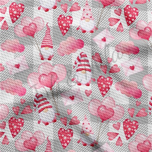 Valentine's Day Printed Liverpool Bullet Textured Stretch Solid Strip Thick Knit Jersey Fabric