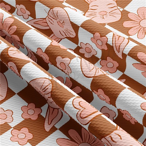 Easter Liverpool Bullet Textured Stretch Solid Strip Thick Knit Jersey Fabric