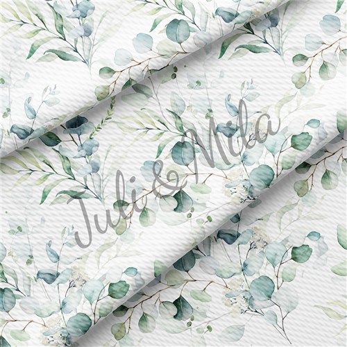 Printed Floral Fabric for Bows Greenery (F11) & Get a Free $89.99 Embroidery Bundle