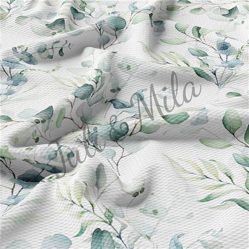 Printed Floral Fabric for Bows Greenery (F11) & Get a Free $89.99 Embroidery Bundle