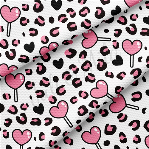 Valentine's Day Printed Liverpool Bullet Textured Stretch Solid Strip Thick Knit Jersey Fabric