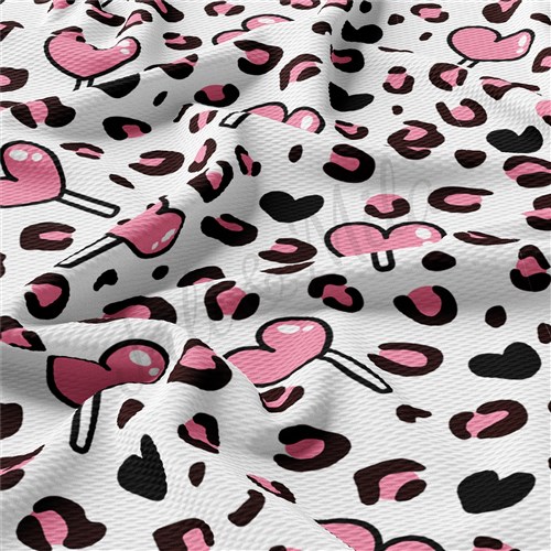 Valentine's Day Printed Liverpool Bullet Textured Stretch Solid Strip Thick Knit Jersey Fabric