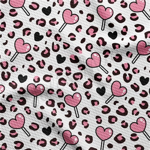 Valentine's Day Printed Liverpool Bullet Textured Stretch Solid Strip Thick Knit Jersey Fabric
