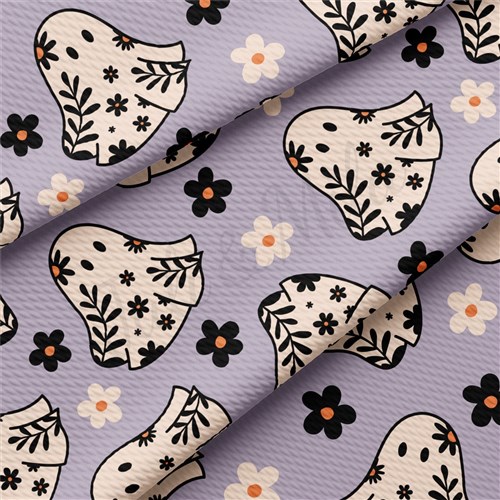 Fall Halloween ghosts Liverpool Bullet Textured Stretch Solid Strip Thick Knit Jersey Fabric