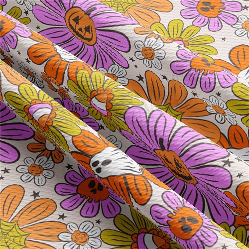 Fall Autumn Halloween Pumpkin Printed  floral AA1882 & Get a Free $89.99 Embroidery Bundle