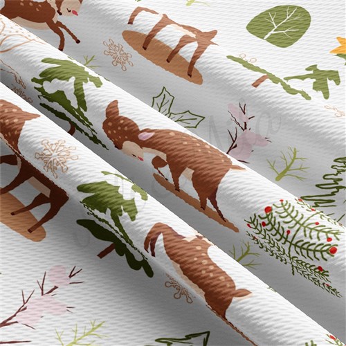 Christmas Printed Liverpool Fabric AA2180 & Get a Free $89.99 Embroidery Bundle