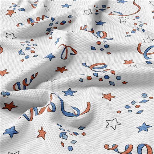 4th of July Patriotic Printed Liverpool Fabric AA2160 & Get a Free $89.99 Embroidery Bundle