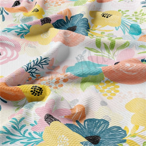 Floral Bullet Printed Liverpool 4Way AA1471 & Get a Free $89.99 Embroidery Bundle