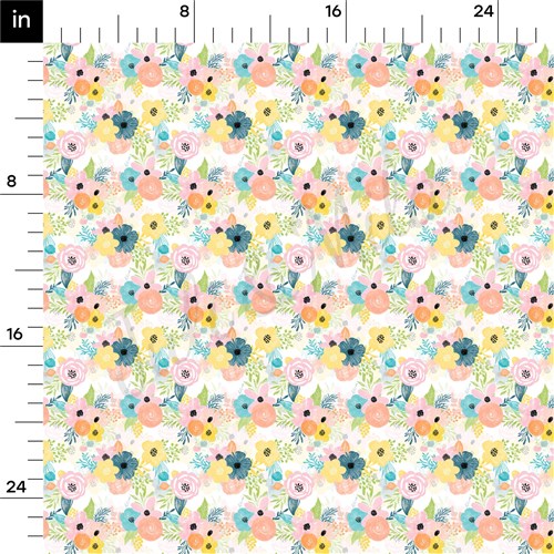 Floral Bullet Printed Liverpool 4Way AA1471 & Get a Free $89.99 Embroidery Bundle