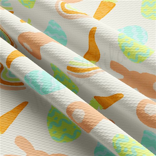 Easter Liverpool Bullet Textured Stretch Solid Strip Thick Knit Jersey Fabric