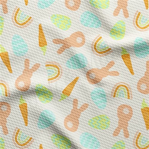 Easter Liverpool Bullet Textured Stretch Solid Strip Thick Knit Jersey Fabric