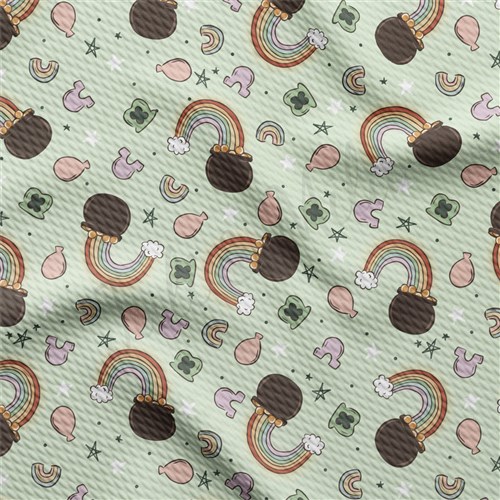 St. Patrick's Day Liverpool Bullet Textured Stretch Solid Strip Thick Knit Jersey Fabric