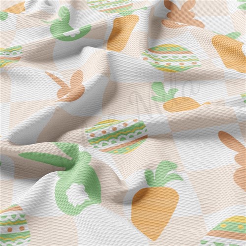 Easter AA2333 Liverpool Bullet Textured Stretch Solid Strip Thick Knit Jersey Fabric