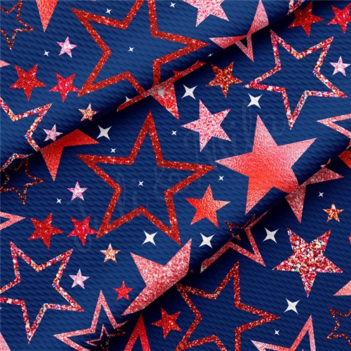 Patriotic 4th of July Printed Liverpool Fabric AA1715 & Get a Free $89.99 Embroidery Bundle