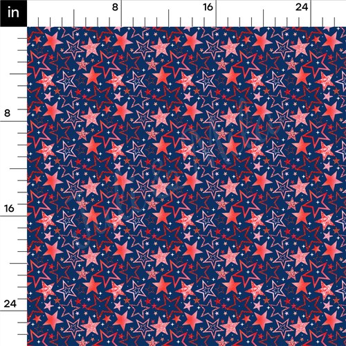 Patriotic 4th of July Printed Liverpool Fabric AA1715 & Get a Free $89.99 Embroidery Bundle