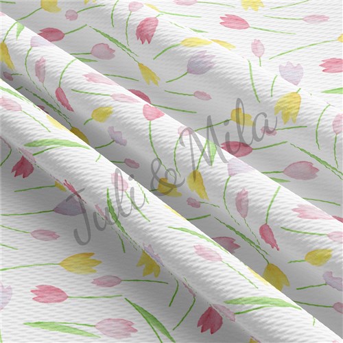 Easter Printed Liverpool Fabric Egg Bunny Pastel(E47) & Get a Free $89.99 Embroidery Bundle