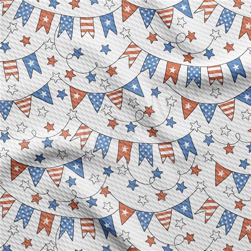 4th of July Patriotic Printed Liverpool Fabric AA2189 & Get a Free $89.99 Embroidery Bundle