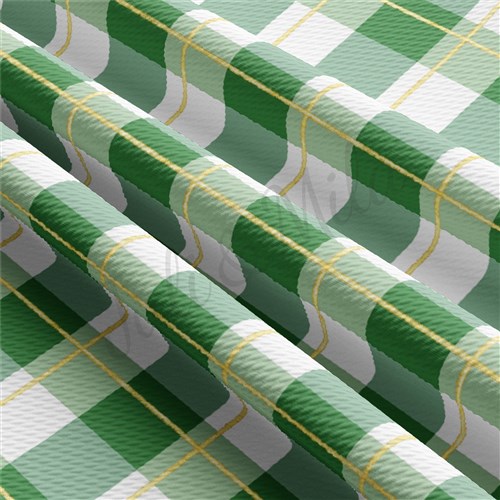 St. Patrick's Day Printed Liverpool Bullet Textured Stretch Solid Strip Thick Knit Jersey Fabric