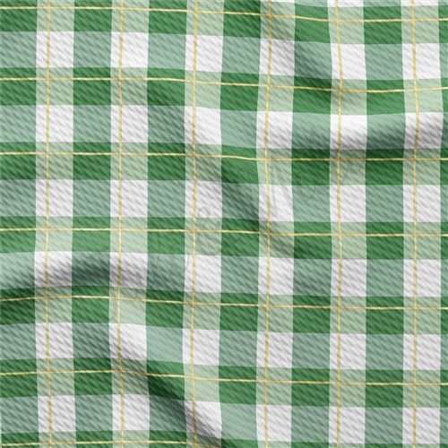St. Patrick's Day Printed Liverpool Bullet Textured Stretch Solid Strip Thick Knit Jersey Fabric