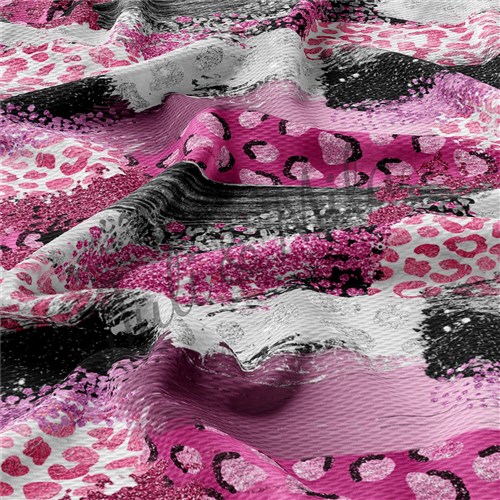 Printed Liverpool Bullet Textured Stretch Solid Strip Thick Knit Jersey Fabric