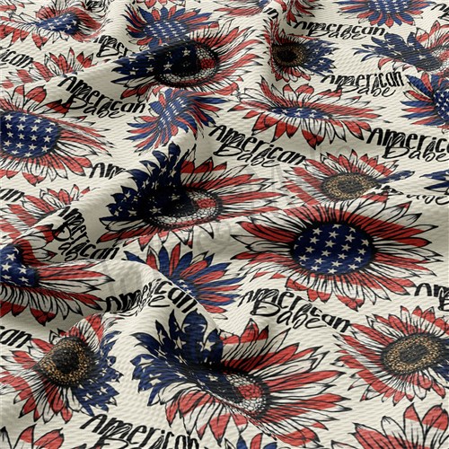 Patriotic 4th of July Printed Liverpool AA1545 & Get a Free $89.99 Embroidery Bundle