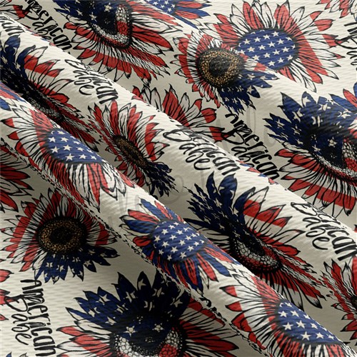 Patriotic 4th of July Printed Liverpool AA1545 & Get a Free $89.99 Embroidery Bundle