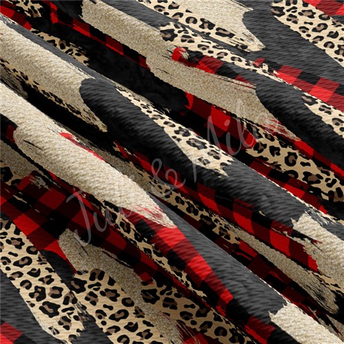 Printed Knit Red Plaid Liverpool Fabric AA509 & Get a Free $89.99 Embroidery Bundle