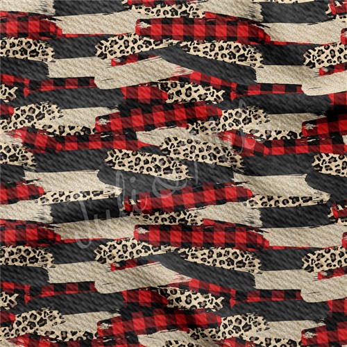 Printed Knit Red Plaid Liverpool Fabric AA509 & Get a Free $89.99 Embroidery Bundle