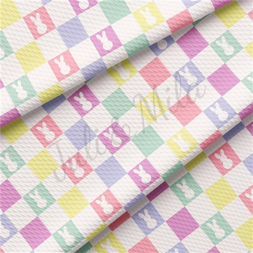 Easter Printed Liverpool Bullet Textured Stretch Solid Strip Thick Knit Jersey Fabric