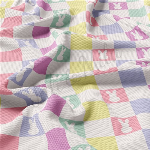 Easter Printed Liverpool Bullet Textured Stretch Solid Strip Thick Knit Jersey Fabric