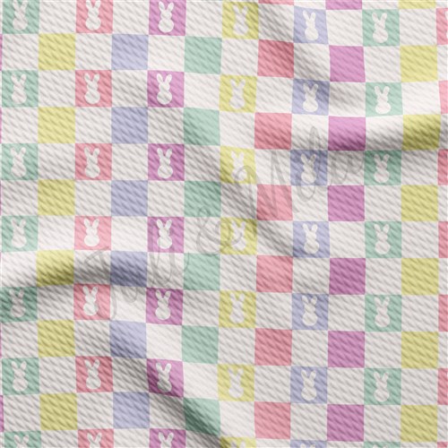 Easter Printed Liverpool Bullet Textured Stretch Solid Strip Thick Knit Jersey Fabric