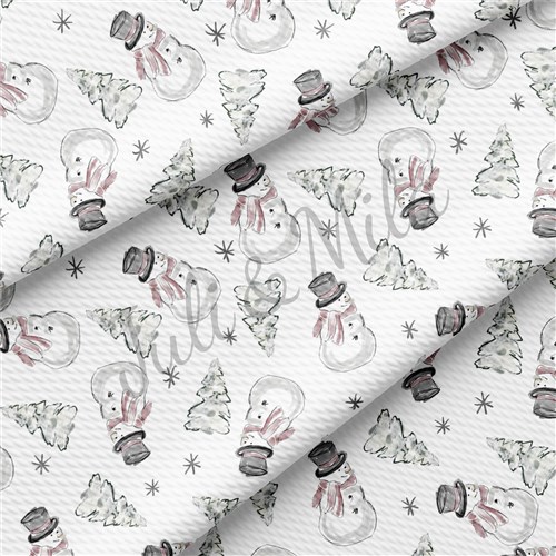 Christmas Printed Liverpool 4 Way Fabric AA688 & Get a Free $89.99 Embroidery Bundle