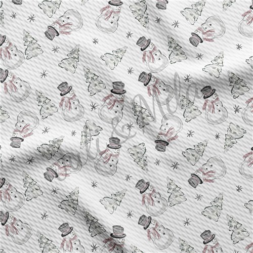 Christmas Printed Liverpool 4 Way Fabric AA688 & Get a Free $89.99 Embroidery Bundle