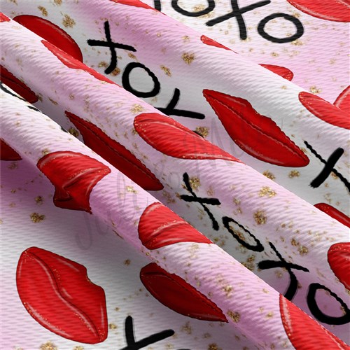 Valentine's Day Liverpool Bullet Textured Stretch Solid Strip Thick Knit Jersey Fabric