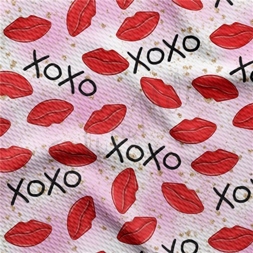 Valentine's Day Liverpool Bullet Textured Stretch Solid Strip Thick Knit Jersey Fabric
