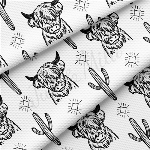 Boho Western Cactus Printed Liverpool AA1591 & Get a Free $89.99 Embroidery Bundle