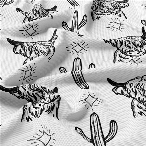 Boho Western Cactus Printed Liverpool AA1591 & Get a Free $89.99 Embroidery Bundle