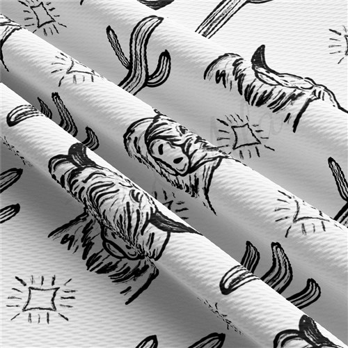 Boho Western Cactus Printed Liverpool AA1591 & Get a Free $89.99 Embroidery Bundle