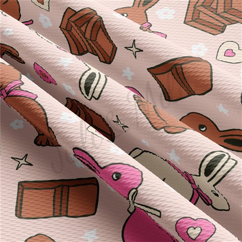 Easter Liverpool Bullet Textured Stretch Solid Strip Thick Knit Jersey Fabric
