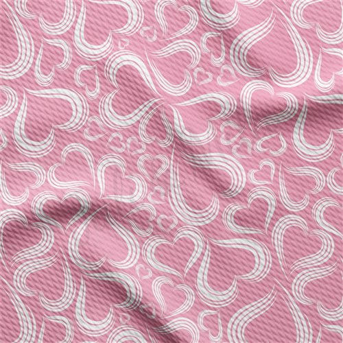 Valentine's Day Liverpool Bullet Textured Stretch Solid Strip Thick Knit Jersey Fabric