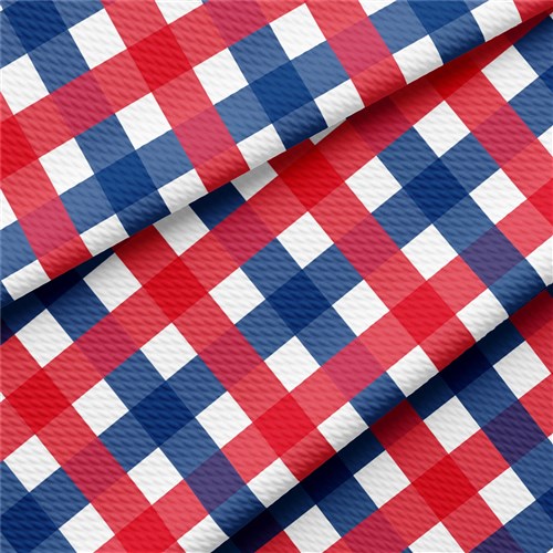 Patriotic 4th of July Liverpool Bullet Textured Stretch Solid Strip Thick Knit Jersey Fabric