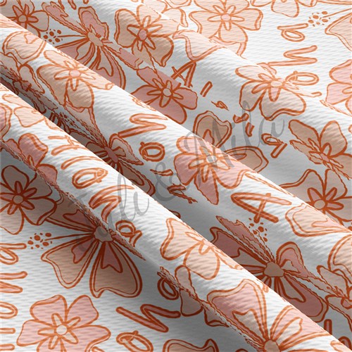Aloha Printed Liverpool Bullet Textured Stretch Solid Strip Thick Knit Jersey Fabric
