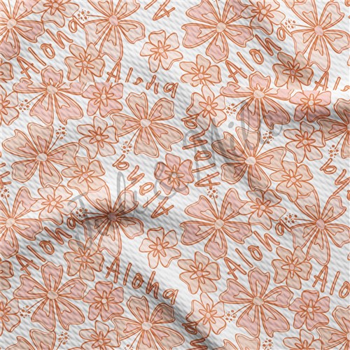 Aloha Printed Liverpool Bullet Textured Stretch Solid Strip Thick Knit Jersey Fabric