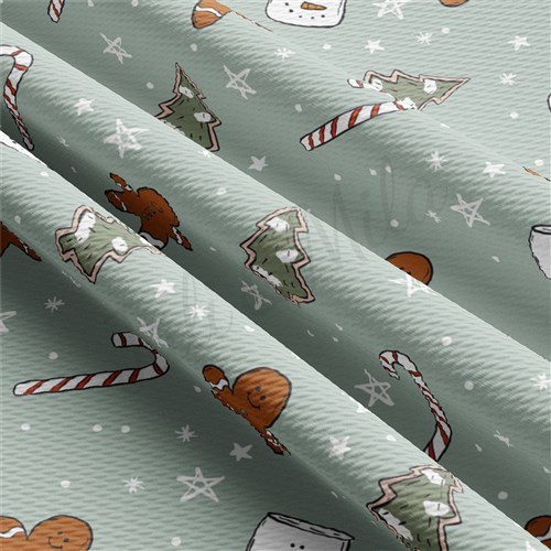 Christmas Printed Liverpool Fabric AA2127 & Get a Free $89.99 Embroidery Bundle