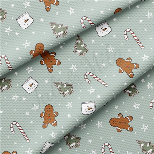 Christmas Printed Liverpool Fabric AA2127 & Get a Free $89.99 Embroidery Bundle