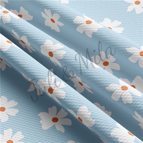 Floral Printed Liverpool 4 Way Fabric AA338 & Get a Free $89.99 Embroidery Bundle