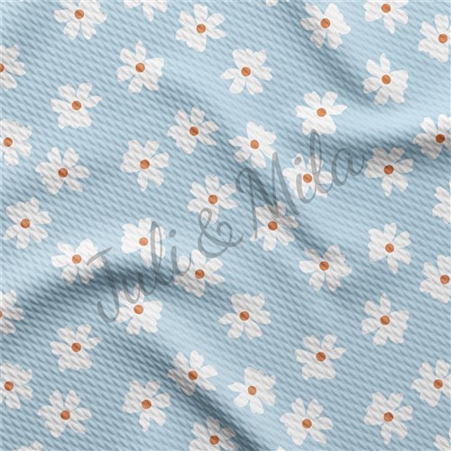 Floral Printed Liverpool 4 Way Fabric AA338 & Get a Free $89.99 Embroidery Bundle