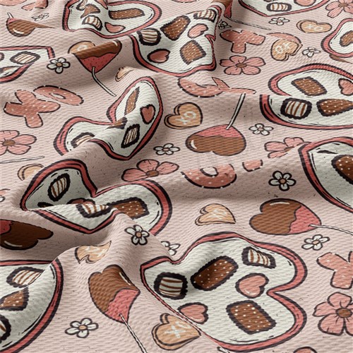 Valentine's Day Printed Liverpool Fabric AA2155 & Get a Free $89.99 Embroidery Bundle
