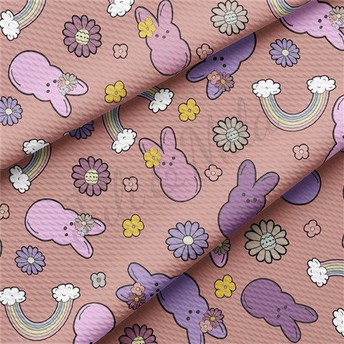 Easter Liverpool Bullet Textured Stretch Solid Strip Thick Knit Jersey Fabric